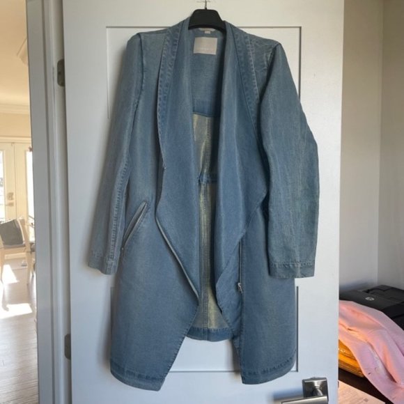 Soia & Kyo Stefie Denim Coat Size Small - Picture 5 of 10